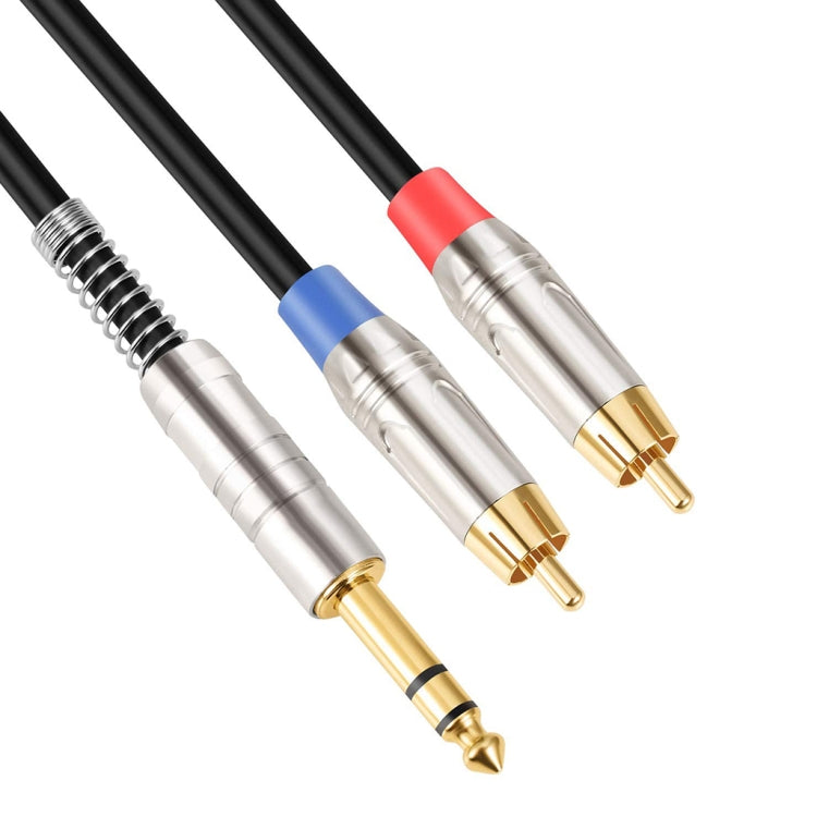Cavo audio maschio da 6,35 mm a doppio RCA maschio, 1.8m, 3m
