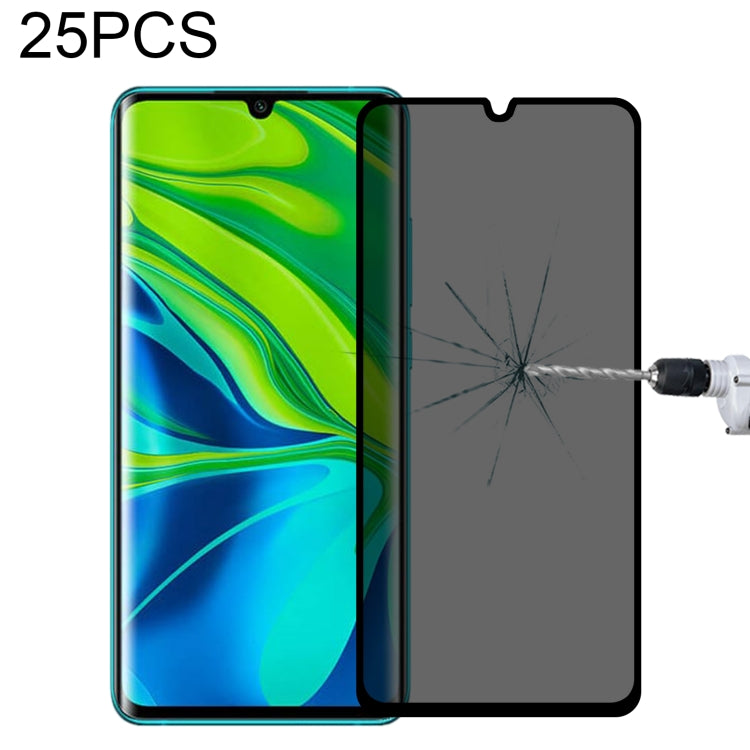 Pellicola in vetro temperato anti-peeping a copertura totale da 25 pezzi, For Xiaomi Redmi Note 10 Pro(25 PCS), For Xiaomi Poco X3 Pro(25 PCS), For Xiaomi Poco F3(25 PCS), For Xiaomi Poco M3 Pro(25 PCS), For Xiaomi Poco F3 GT(25 PCS)