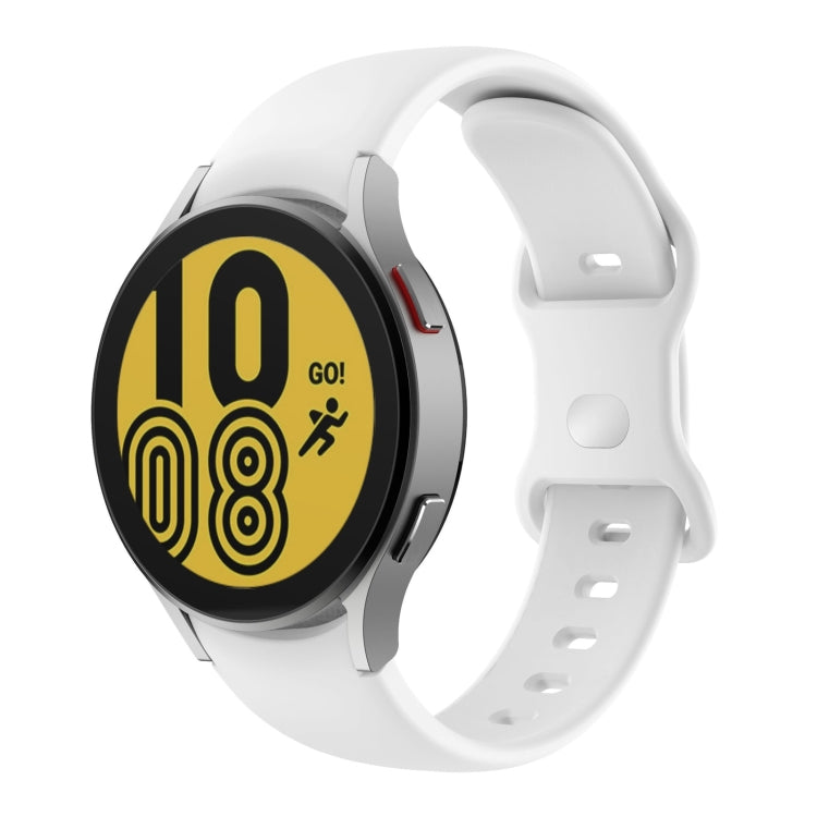 Cinturino in silicone con fibbia a farfalla, For Samsung Galaxy Watch4 Classic 42mm / Watch4 40mm, For Samsung Galaxy Watch4 Classic 46mm / Watch4 44mm, For Samsung Galaxy Watch4 Classic 46mm / Watch4 44mm