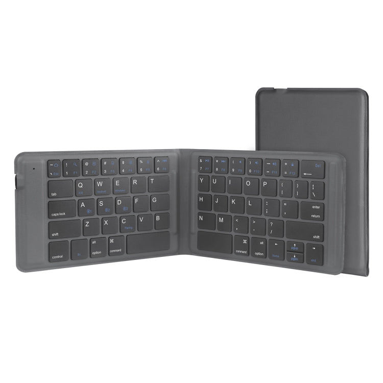 Tastiera Bluetooth pieghevole in pelle G2104, G2104(Grey)
