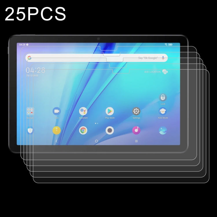 25 PZ 9H 2.5D Pellicola per tablet in vetro temperato antideflagrante, For TCL Tab 10s / Enjoy 2 / T10 / T10S / Honor X8 / Honor 8 Lite (25 PCS), For Tesla 15.6 (25 PCS), For TCL TabMax 10.4 / Honor Tablet V7 (25 PCS)