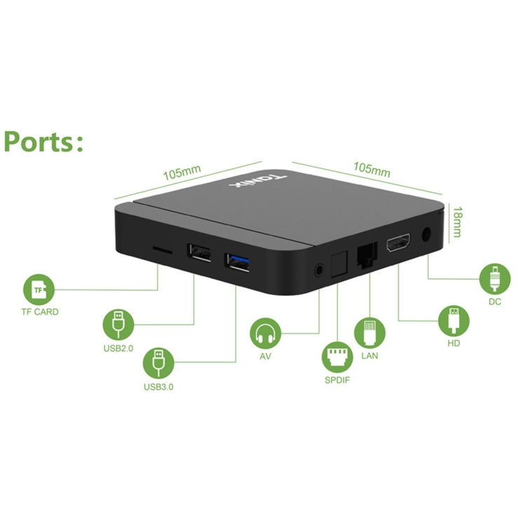 Set top box Tanix W2 Amlogic S905 Quad Core Smart TV, 2G+16G, 2G+16G With Dual Wifi/BT, 4G+32G With Dual Wifi/BT, 4G+64G With Dual Wifi/BT