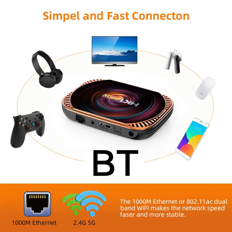 MECOOL HK1RBOX X4 TV Box 4K, CPU Android 11 Amlogic S905X4 con RC, 4GB+32GB, 4GB+64GB, 4GB+128GB