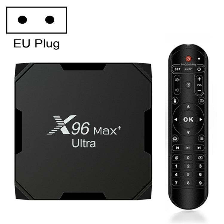 H96 Max+ Ultra 4GB+32GB Amlogic S905X4 8K Smart TV BOX Lettore multimediale Android 11.0, 4GB+32GB, UK Plug, 4GB+32GB, US Plug, 4GB+32GB, EU Plug, 4GB+32GB, AU Plug