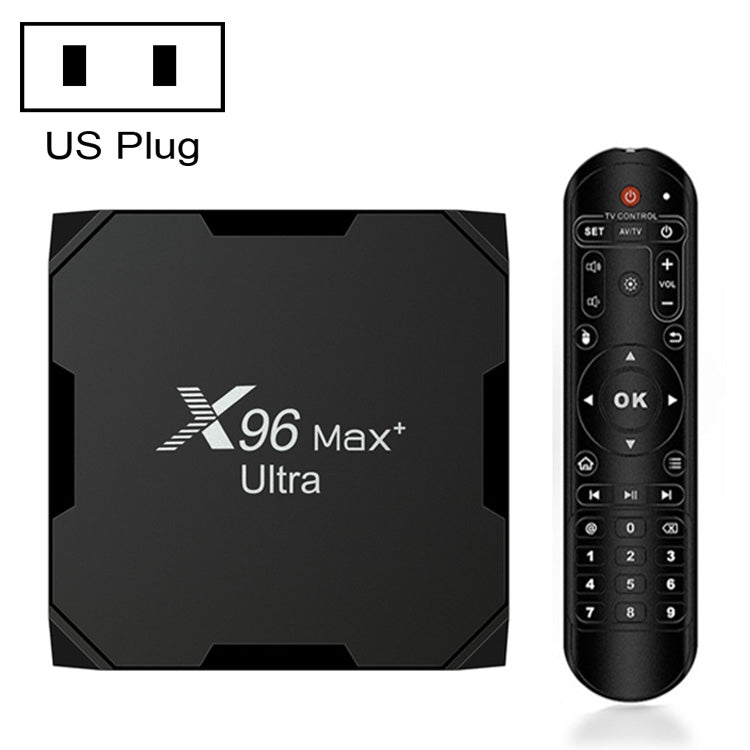 H96 Max+ Ultra 4GB+32GB Amlogic S905X4 8K Smart TV BOX Lettore multimediale Android 11.0, 4GB+32GB, UK Plug, 4GB+32GB, US Plug, 4GB+32GB, EU Plug, 4GB+32GB, AU Plug