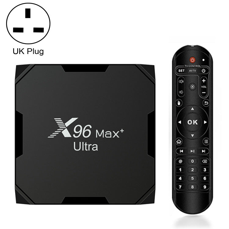 H96 Max+ Ultra 4GB+64GB Amlogic S905X4 8K Smart TV BOX Lettore multimediale Android 11.0, 4GB+64GB, AU Plug, 4GB+64GB,EU Plug, 4GB+64GB,US Plug, 4GB+64GB,UK Plug