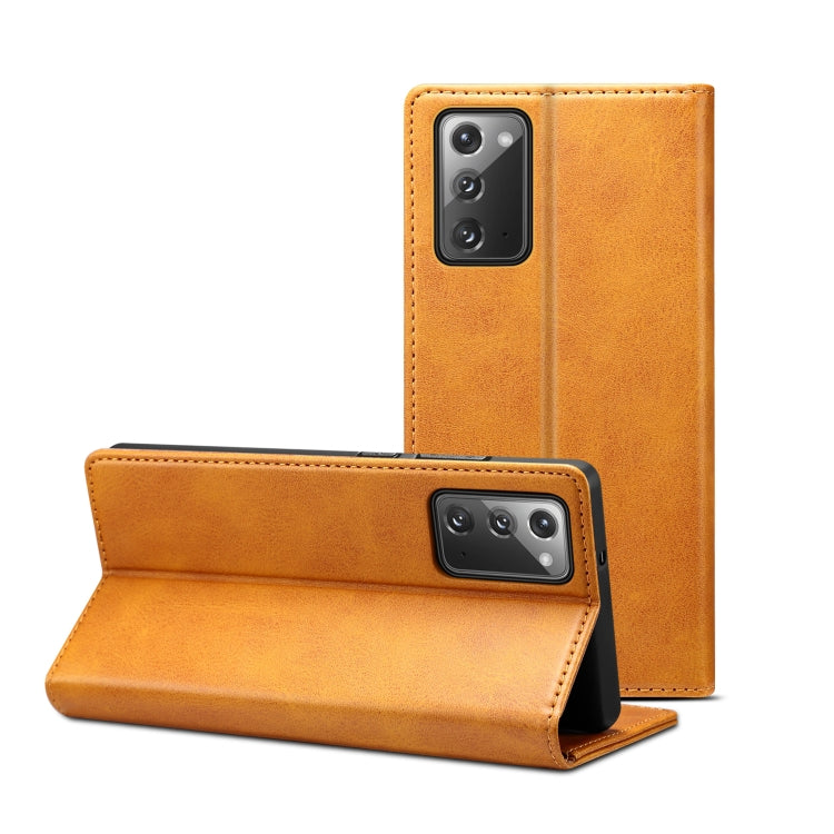 Custodia per telefono in pelle a vibrazione orizzontale con struttura in vitello, For Samsung Galaxy Note20, For Samsung Galaxy Note20 Ultra, For Samsung Galaxy S20, For Samsung Galaxy S20 Ultra, For Samsung Galaxy S20+, For Samsung Galaxy S21