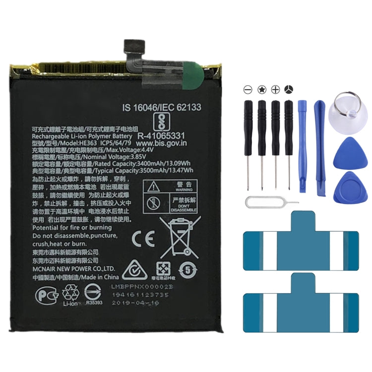 Batteria di ricambio ai polimeri di litio HQ480 4500 mAh per Nokia 8.3 5G