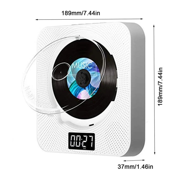 Kecag KC-608 Lettore DVD HD da parete Lettore CD Bluetooth, KC-608(White), KC-608(Blue), KC-608(Black), KC-608(Pink)