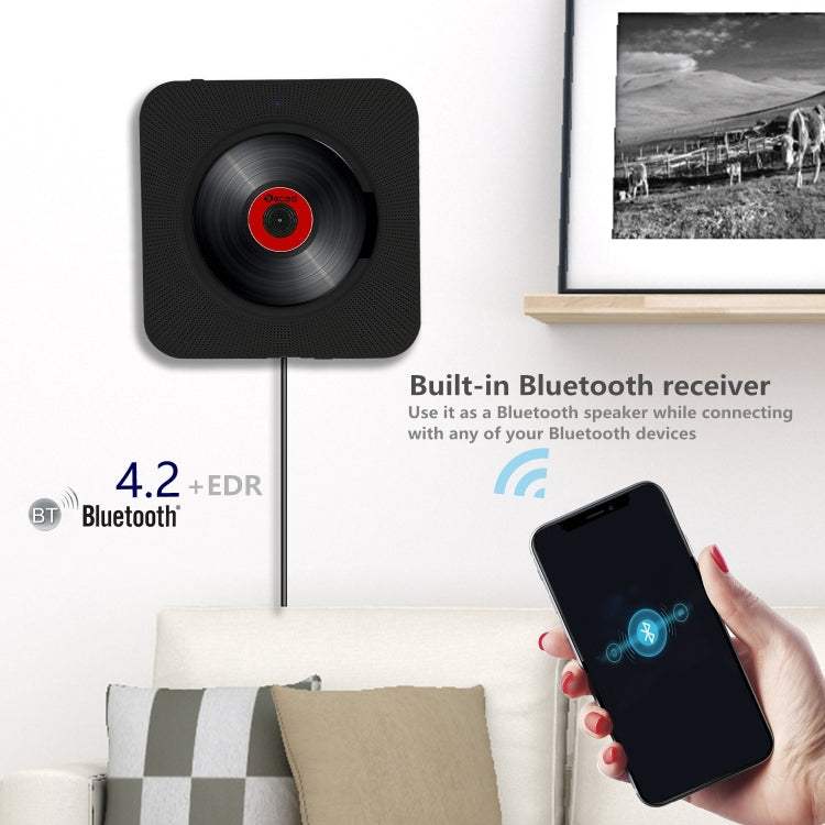 Kecag KC-808 Lettore CD Bluetooth montato a parete, KC-808 White, KC-808 Blue, KC-808 Black, KC-808 Pink