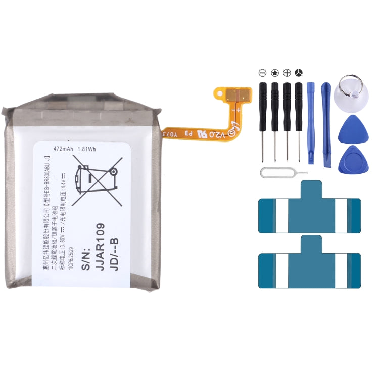 Sostituzione della batteria ai polimeri di litio per, 380mAh EB-BR760ABE, 236mAh EB-BR500ABU, 340mAh EB-BR820ABY, 472mAh EB-BR800ABU, 247mAh EB-BR830ABY, 270mAh EB-BR170ABU, 250mAh EB-BR720ABE, 330mAh EB-BR840ABY, 300mAh, 200mAh EB-BR360ABE