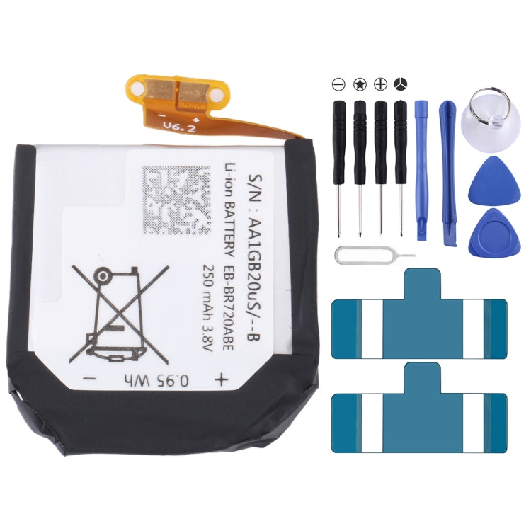 Sostituzione della batteria ai polimeri di litio per, 380mAh EB-BR760ABE, 236mAh EB-BR500ABU, 340mAh EB-BR820ABY, 472mAh EB-BR800ABU, 247mAh EB-BR830ABY, 270mAh EB-BR170ABU, 250mAh EB-BR720ABE, 330mAh EB-BR840ABY, 300mAh, 200mAh EB-BR360ABE