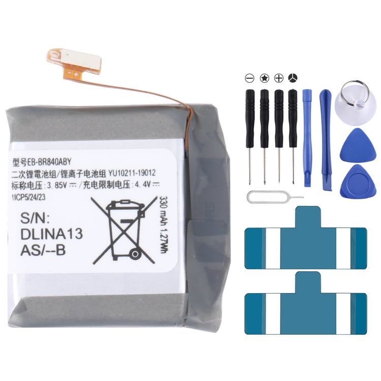 Sostituzione della batteria ai polimeri di litio per, 380mAh EB-BR760ABE, 236mAh EB-BR500ABU, 340mAh EB-BR820ABY, 472mAh EB-BR800ABU, 247mAh EB-BR830ABY, 270mAh EB-BR170ABU, 250mAh EB-BR720ABE, 330mAh EB-BR840ABY, 300mAh, 200mAh EB-BR360ABE