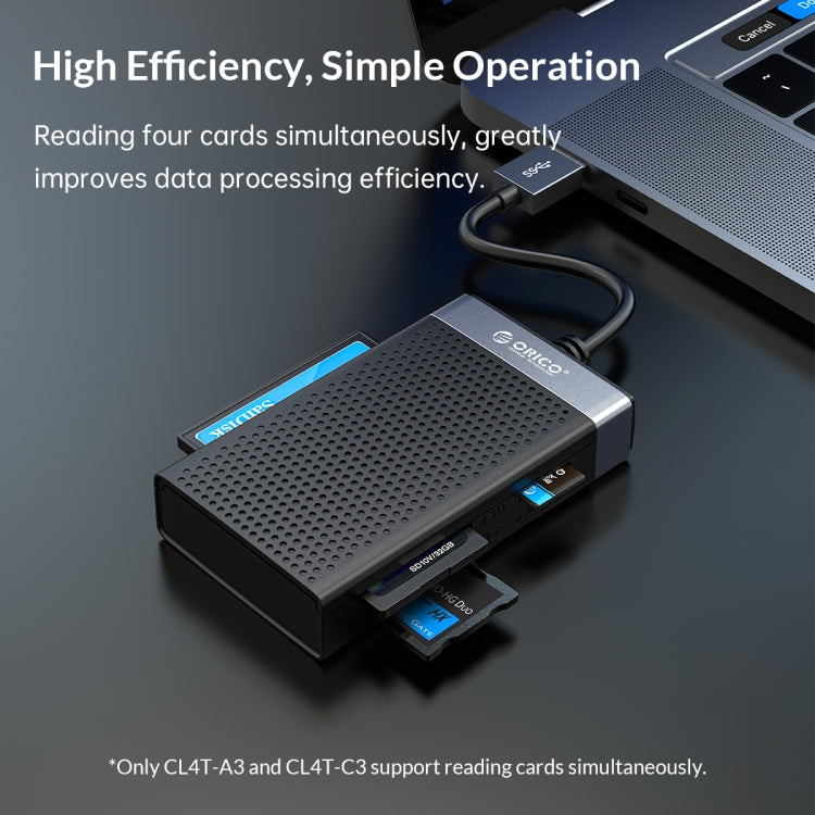 Lettore di schede multifunzione USB 3.0 simultaneo 4 in 1 ORICO CL4T-A3, CL4T-A3