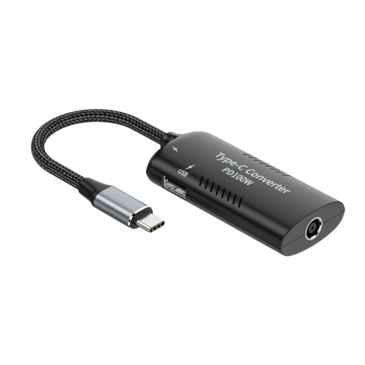 + Adattatore multifunzione Type-C + USB da femmina a Type-C, DC5521 / 5525, DC7406, DC7909, Square Port