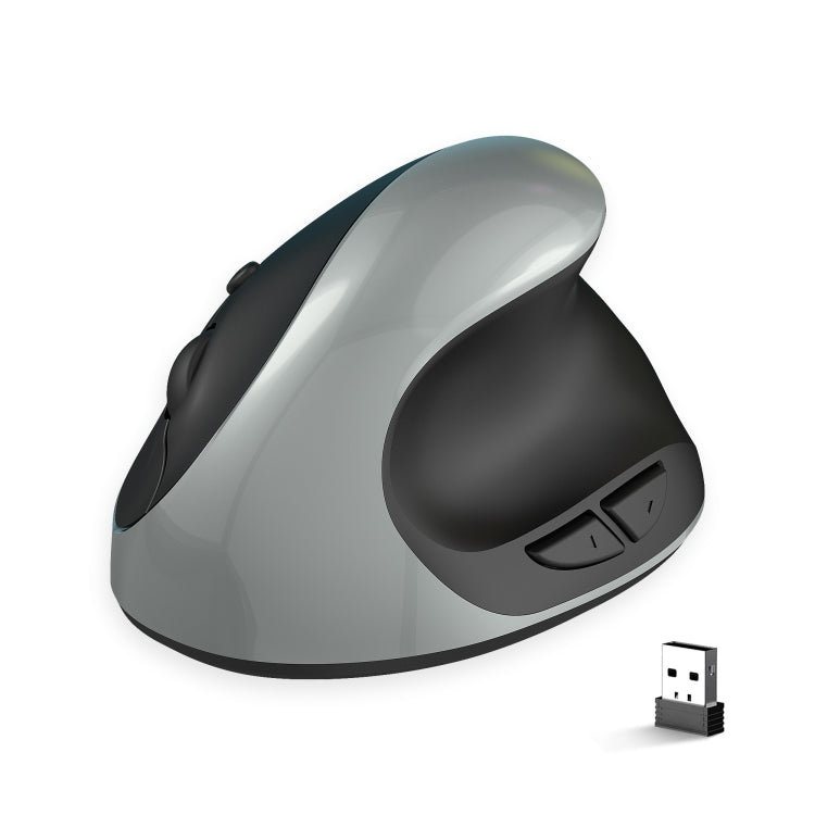 Mouse da gioco ergonomico verticale wireless X10 2.4G, X10 (Black), X10 (Grey)