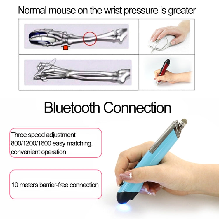 PR-08 Mouse a penna capacitivo per mouse wireless Bluetooth multifunzionale, 4-keys(White), 4-keys(Blue), 4-keys(Grey), 4-keys(Red), 4-keys(Black)