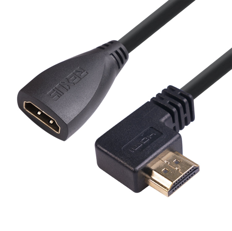 HDL-03 Cavo adattatore da gomito maschio HDMI a femmina da 30 cm, Left Angle, 90 Degrees, 270 Degrees