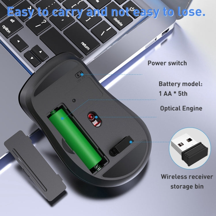 FOREV FV-G200 Mouse wireless ergonomico con pulsanti laterali verticali