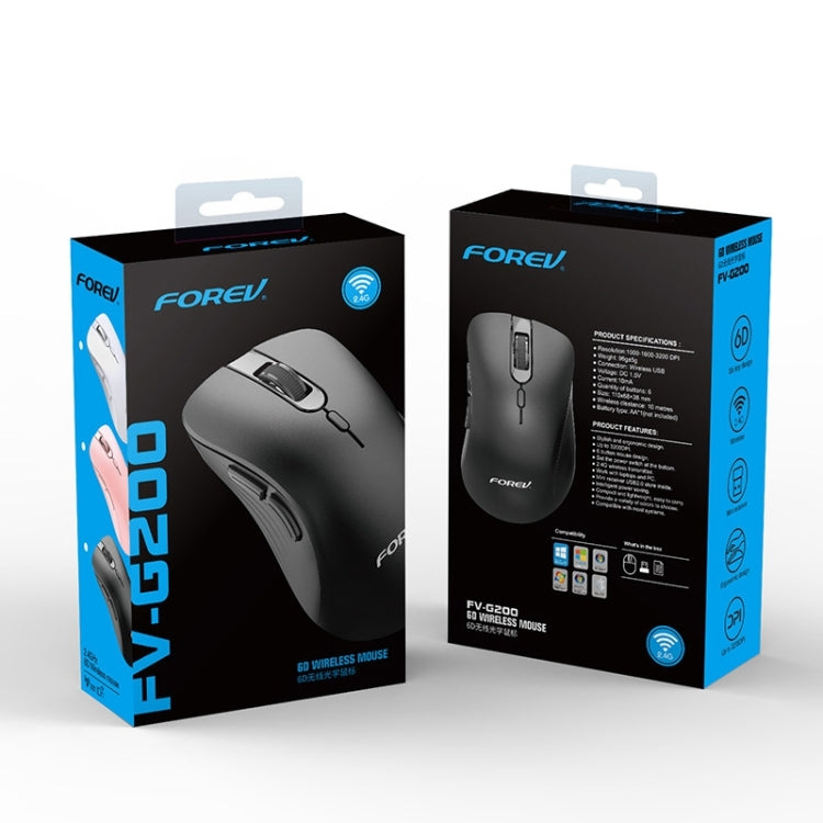 FOREV FV-G200 Mouse wireless ergonomico con pulsanti laterali verticali