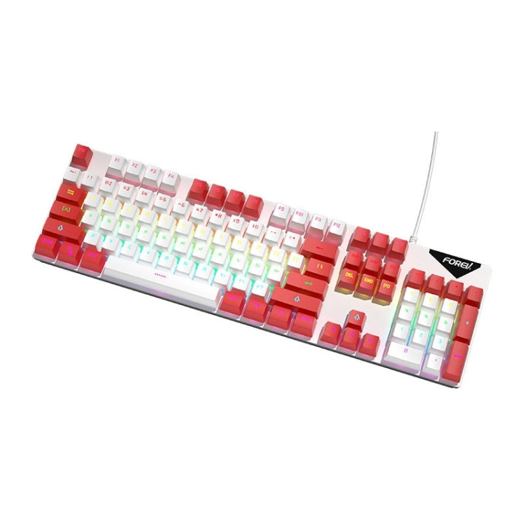 FOREV FVQ302 Tastiera illuminata da gioco meccanica cablata a colori misti
