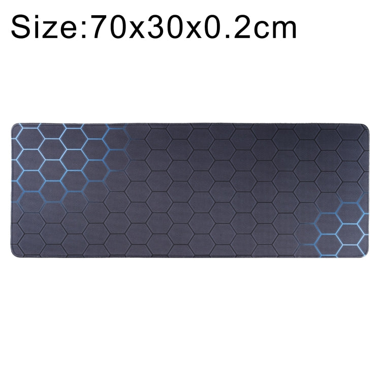 Tappetino per tastiera con tappetino per mouse da gioco con superficie in tessuto di gomma antiscivolo, 60 x 30 x 0.2cm, 70 x 30 x 0.2cm