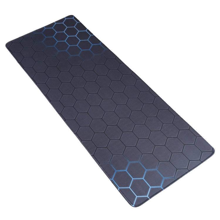 Tappetino per tastiera con tappetino per mouse da gioco con superficie in tessuto di gomma antiscivolo, 80 x 30 x 0.2cm, 90 x 40 x 0.2cm