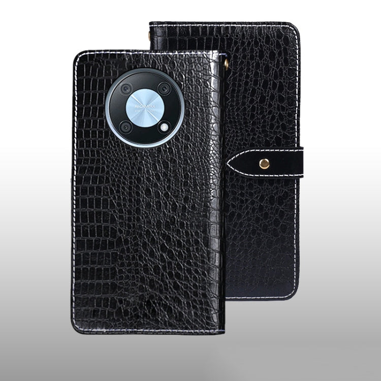 idewei Custodia per telefono in pelle con texture coccodrillo, For Huawei nova Y90, For Infinix Note 12, For Infinix Note 12 Pro 4G, For Infinix Smart 6 Plus, For Nokia G11 Plus, For Samsung Galaxy A04e 4G, For Tecno Camon 19, For Tecno Pova 3