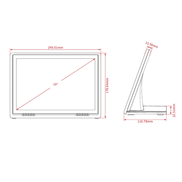 HSD1007A Touch screen da 10,1 pollici Tutto in un PC, RK3288 2 GB + 16 GB Android 6.0, RK3288 2GB+16GB AU Plug, RK3288 2GB+16GB EU Plug, RK3288 2GB+16GB UK Plug, RK3288 2GB+16GB US Plug