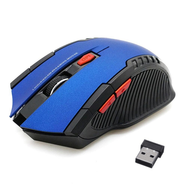 HXSJ A882 Mouse da ufficio wireless regolabile a tre velocità 2.4G 1600DPI a 6 tasti, A882 Black, A882 Red, A882 Gold, A882 Blue, A882 Silver Grey