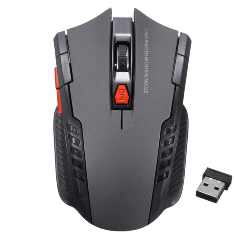 HXSJ A882 Mouse da ufficio wireless regolabile a tre velocità 2.4G 1600DPI a 6 tasti, A882 Black, A882 Red, A882 Gold, A882 Blue, A882 Silver Grey