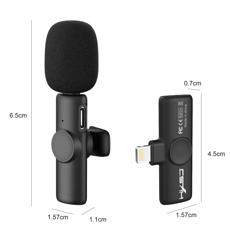 HXSJ F18 2.4G Microfono wireless lavalier con riduzione del rumore a 8 pin, 8 Pin