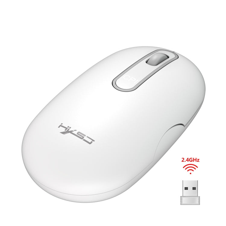 HXSJ T15 2.4GHz 4 tasti mouse muto senza fili, T15 Black, T15 White