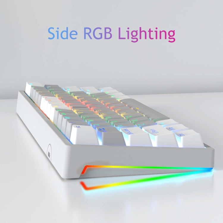 AULA F3261 Tastiera meccanica RGB a 61 tasti cablata di tipo C sostituibile a caldo