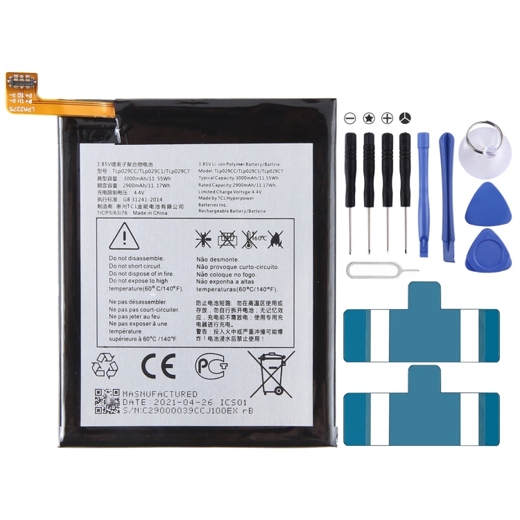 Sostituzione della batteria da 300 mAh, For Alcatel JOY TAB 2 9032Z, For Alcatel Joy Tab 9029Z, For Alcatel One Touch Pixi 3 Tab 7.0 LTE 4G, For Alcatel OneTouch EVO 7 HD E710, For Alcatel 3L 2020 5029D, For Alcatel T790H T790S