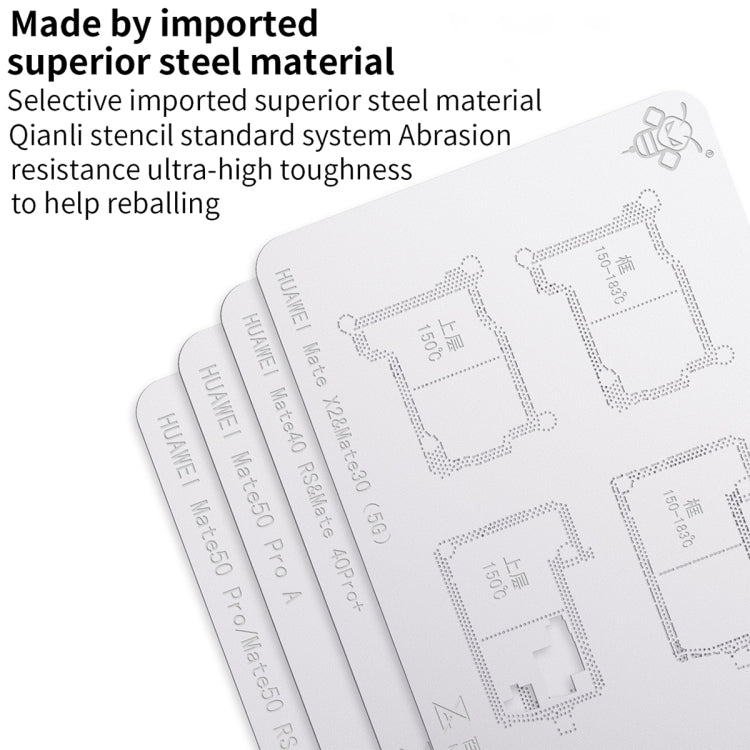 Qianli Mega-idea Piattaforma multifunzionale per il posizionamento del frame centrale BGA Reballing, For Huawei Mate 40 Pro, For Asus ROG Phone 6 Pro / 6, For Xiaomi 12 Pro, For Huawei Nova 6 5G / Honor V30, For Huawei P30 Pro, For Huawei P40 Pro