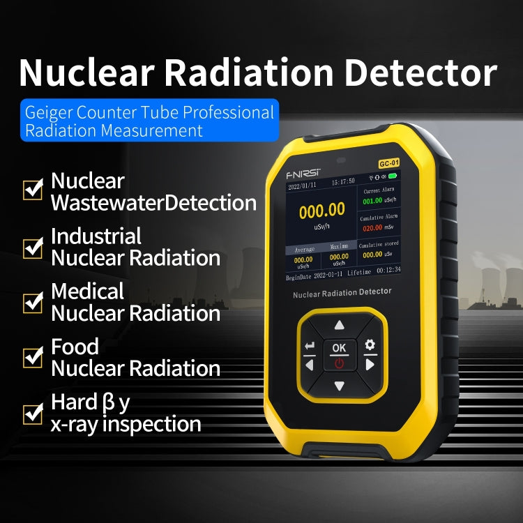 GC01 Home Lndustrial Marmo Radioattivo X / Y Ray Rivelatore di radiazioni nucleari Contatore Geiger, GC01
