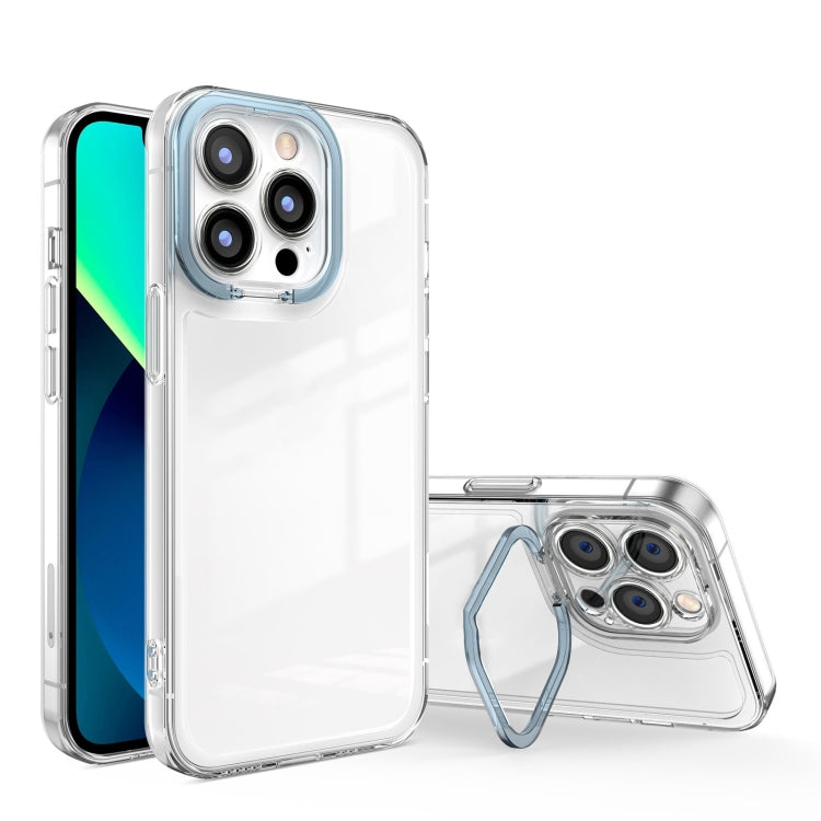 Custodia per telefono antiurto con staffa invisibile trasparente, For iPhone XS Max, For iPhone XS / X, For iPhone XR, For iPhone 8 / 7, For iPhone 8 Plus / 7 Plus