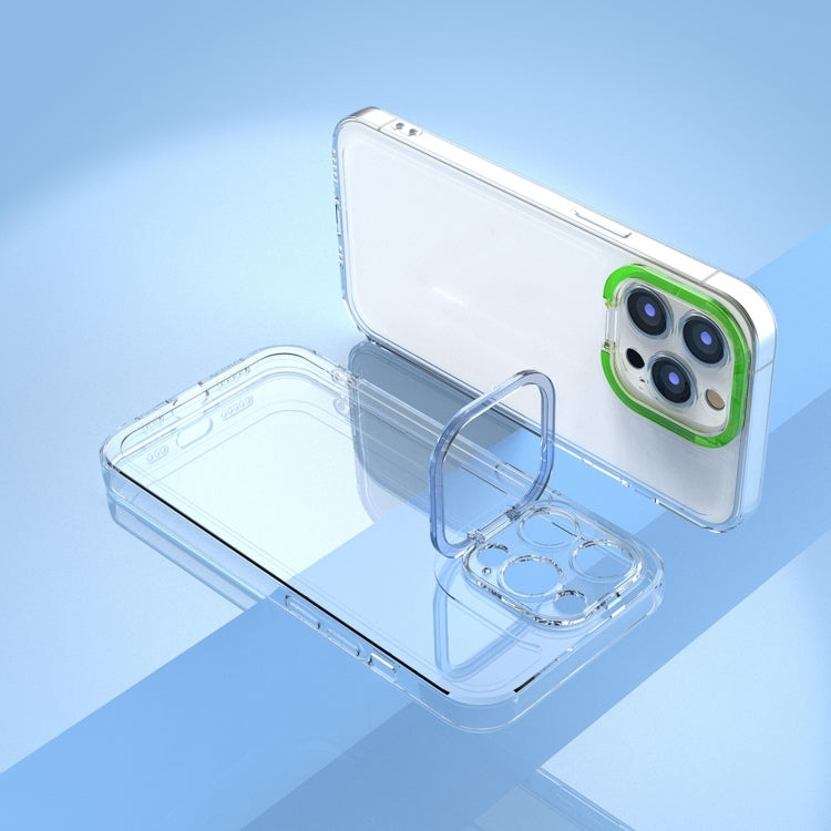 Custodia per telefono antiurto con staffa invisibile trasparente, For iPhone XS Max, For iPhone XS / X, For iPhone XR, For iPhone 8 / 7, For iPhone 8 Plus / 7 Plus