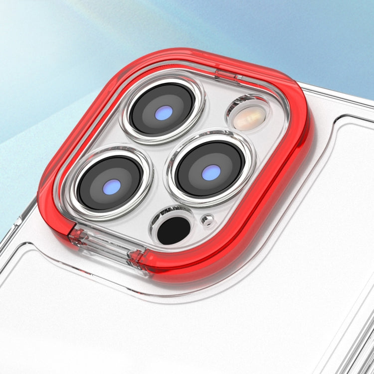 Custodia per telefono antiurto con staffa invisibile trasparente, For iPhone XS Max, For iPhone XS / X, For iPhone XR, For iPhone 8 / 7, For iPhone 8 Plus / 7 Plus