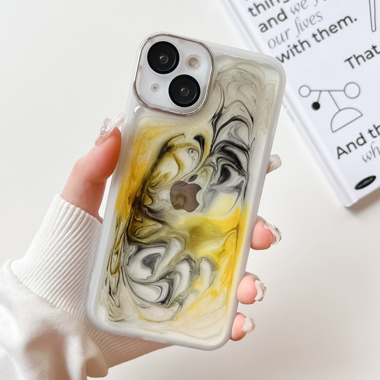Custodia per telefono in TPU galvanica con pittura a olio, For iPhone 14, For iPhone 14 Pro, For iPhone 14 Plus, For iPhone 14 Pro Max, For iPhone 13