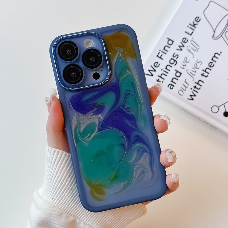 Custodia per telefono in TPU galvanica con pittura a olio, For iPhone 14, For iPhone 14 Pro, For iPhone 14 Plus, For iPhone 14 Pro Max, For iPhone 13