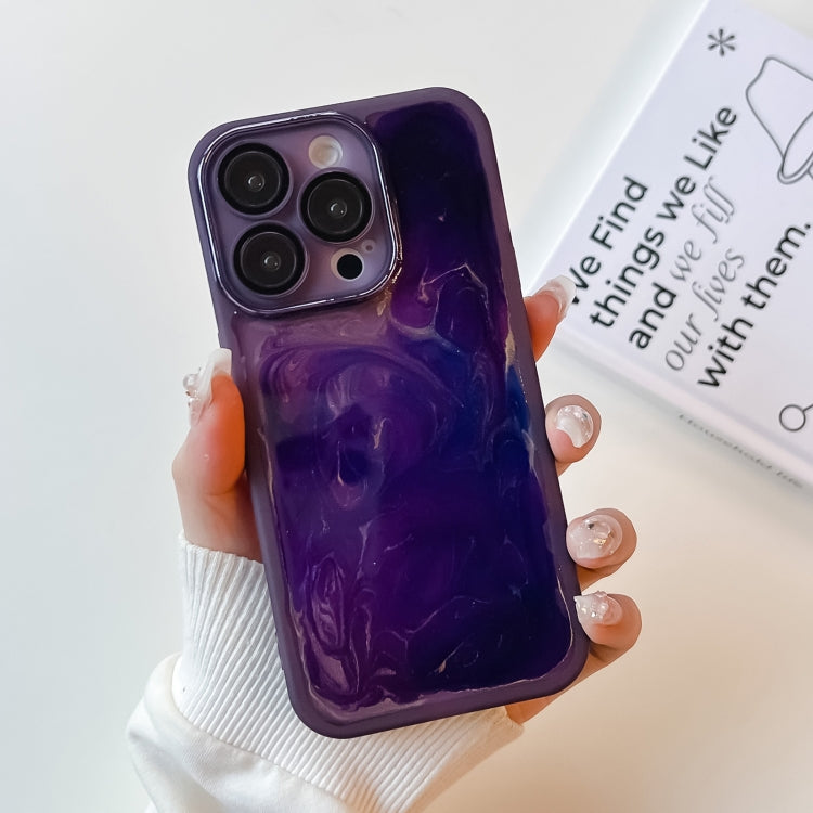 Custodia per telefono in TPU galvanica con pittura a olio, For iPhone 14, For iPhone 14 Pro, For iPhone 14 Plus, For iPhone 14 Pro Max, For iPhone 13