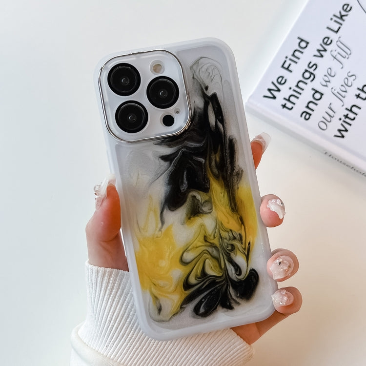 Custodia per telefono in TPU galvanica con pittura a olio, For iPhone 14, For iPhone 14 Pro, For iPhone 14 Plus, For iPhone 14 Pro Max, For iPhone 13