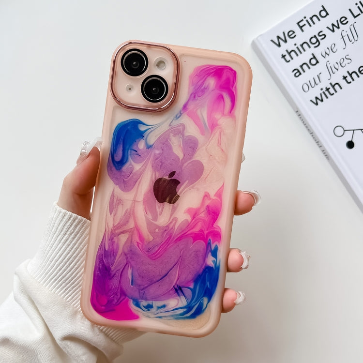 Custodia per telefono in TPU galvanica con pittura a olio, For iPhone 14, For iPhone 14 Pro, For iPhone 14 Plus, For iPhone 14 Pro Max, For iPhone 13