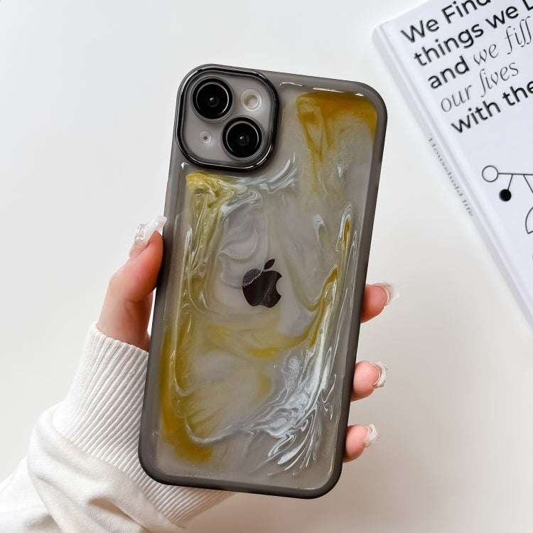 Custodia per telefono in TPU galvanica con pittura a olio, For iPhone 14, For iPhone 14 Pro, For iPhone 14 Plus, For iPhone 14 Pro Max, For iPhone 13