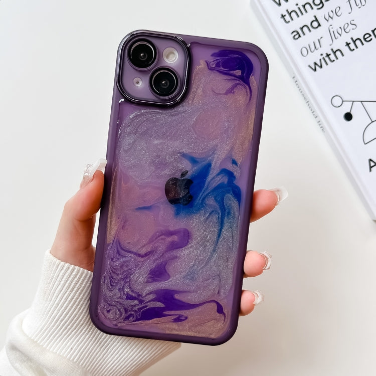 Custodia per telefono in TPU galvanica con pittura a olio, For iPhone 14, For iPhone 14 Pro, For iPhone 14 Plus, For iPhone 14 Pro Max, For iPhone 13