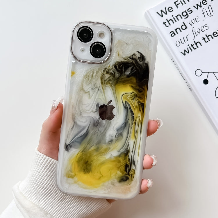 Custodia per telefono in TPU galvanica con pittura a olio, For iPhone 14, For iPhone 14 Pro, For iPhone 14 Plus, For iPhone 14 Pro Max, For iPhone 13