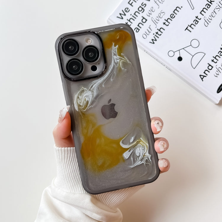 Custodia per telefono in TPU galvanica con pittura a olio, For iPhone 14, For iPhone 14 Pro, For iPhone 14 Plus, For iPhone 14 Pro Max, For iPhone 13
