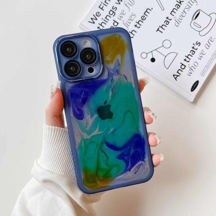Custodia per telefono in TPU galvanica con pittura a olio, For iPhone 14, For iPhone 14 Pro, For iPhone 14 Plus, For iPhone 14 Pro Max, For iPhone 13